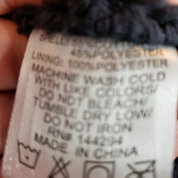 Han Ton Zip Up Heavyweight Hooded Sweatshirt 2 XL - Picture 6 of 8